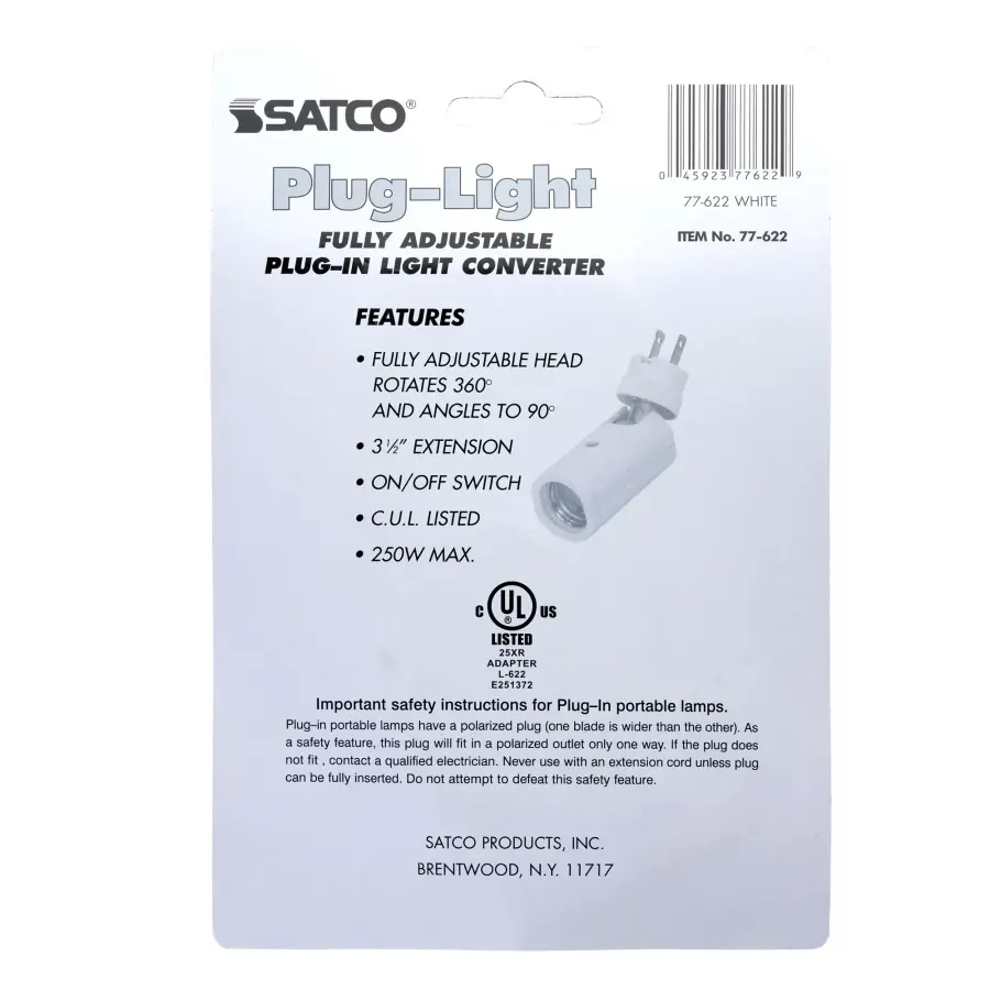 Plug-A-Light Socket Adapter - White - Image 3
