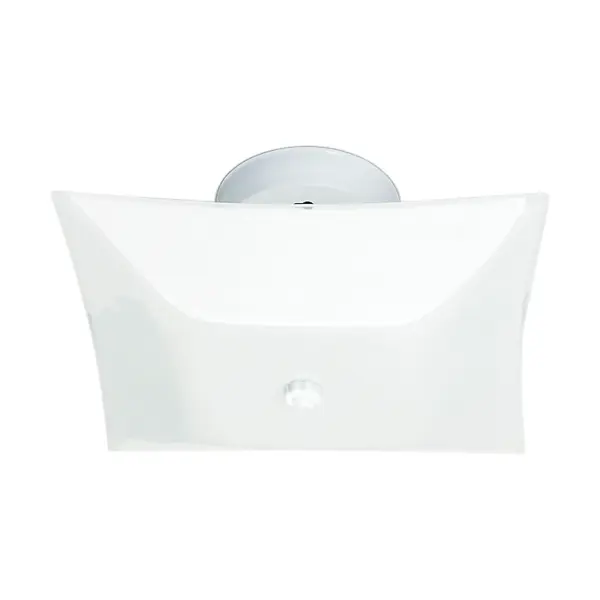 White Square Flush Mount Ceiling Light