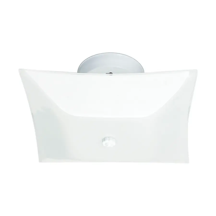 White Square Flush Mount Ceiling Light