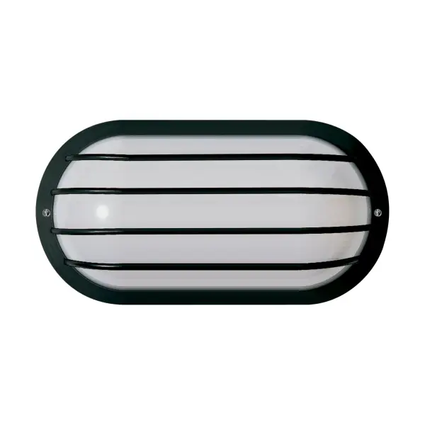 Oval Cage Wall Fixture - Black