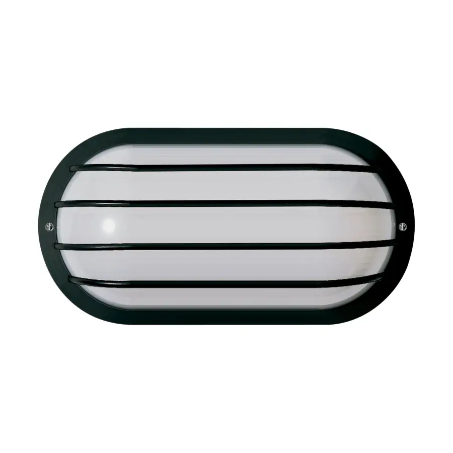 Oval Cage Wall Fixture - Black