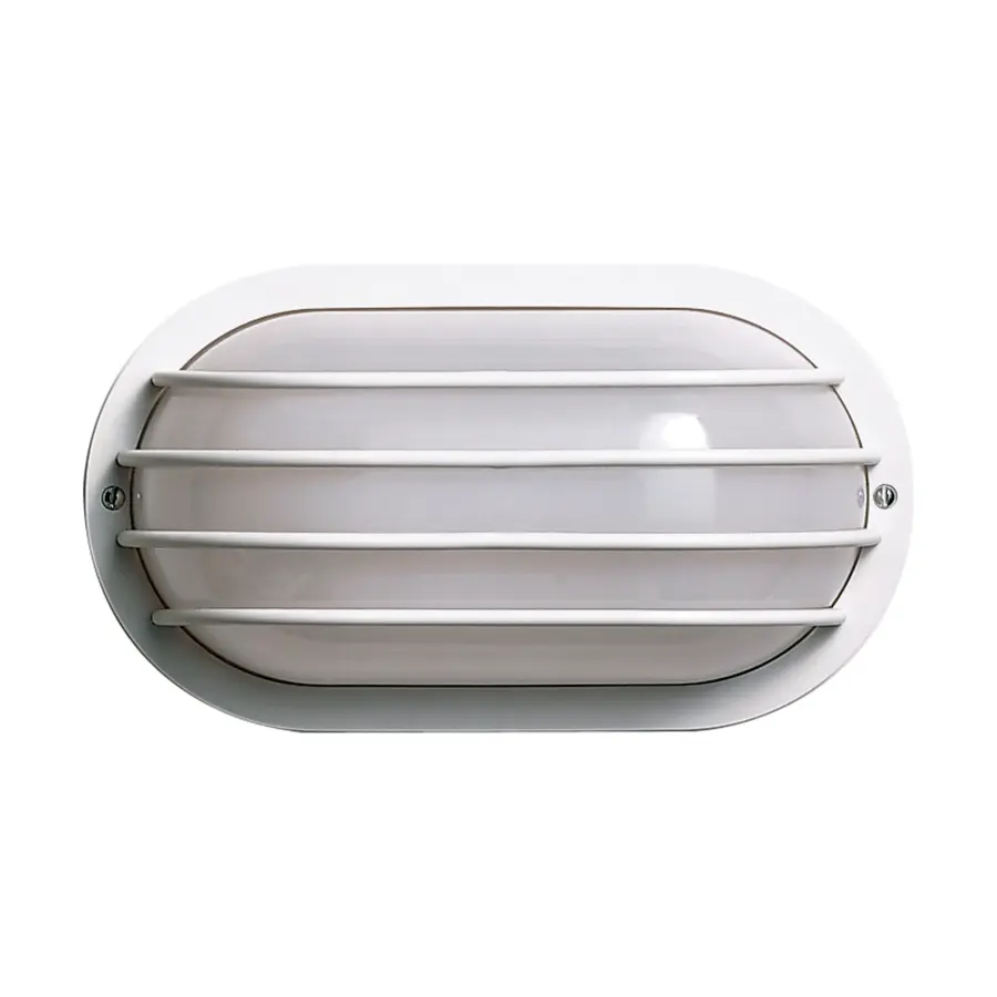 Oval Cage Wall Fixture - White