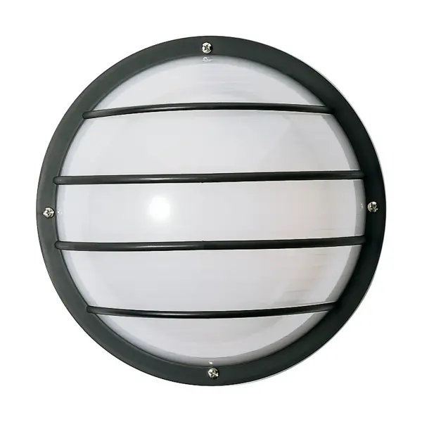 Round Cage Wall Fixture - 10" Black