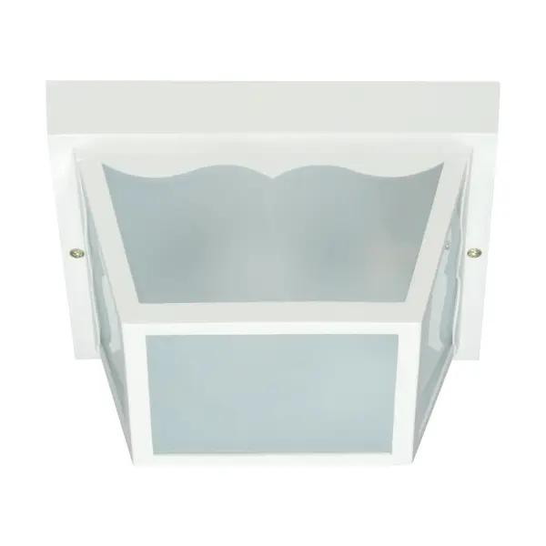 A no-nonsense exterior lighting solution that delivers reliable illumination for garages, porches, and decks. The frosted acrylic panels provide even light distribution while the white finish blends seamlessly with most exteriors.
