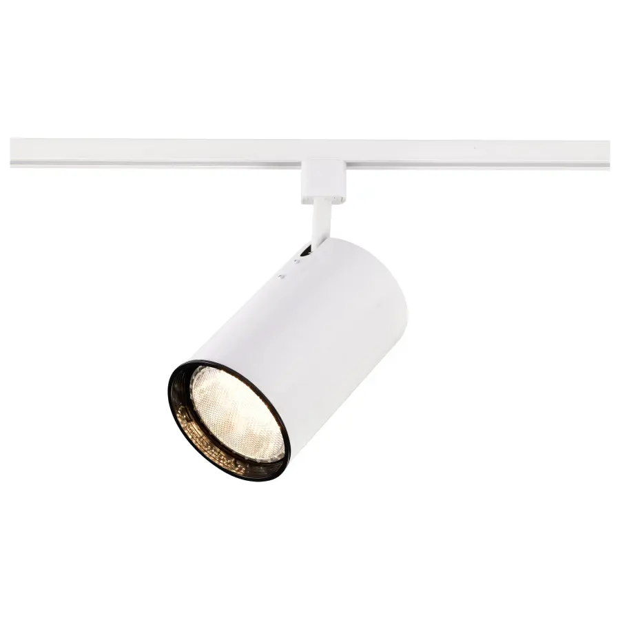 White Cylinder Track Head for R30 Bulbs - Image 2