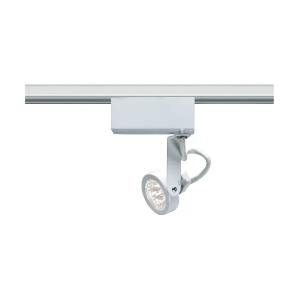 This compact MR16 track head offers flexible directional lighting with its gimbal ring design. The clean white finish integrates seamlessly into modern spaces while the 12V system provides energy-efficient accent lighting.