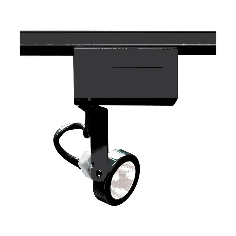 MR16 Gimbal Ring Track Head in Black - Image 1