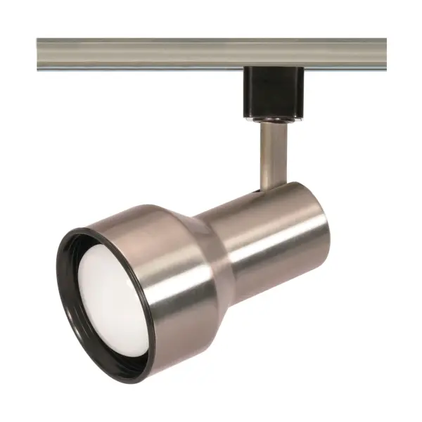 This compact step cylinder track head delivers directional lighting with a clean, contemporary profile. The brushed nickel finish complements modern interiors while the R20 bulb compatibility provides focused illumination.