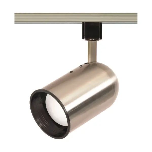 This bullet cylinder track head offers focused, adjustable lighting ideal for highlighting artwork, retail displays, or task areas. The brushed nickel finish complements modern interiors while the compact design works in various settings.