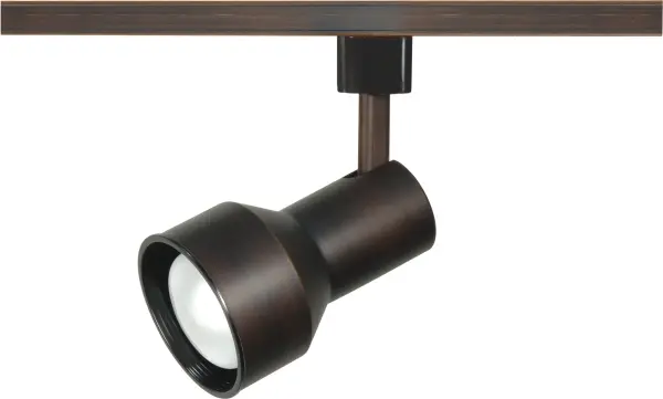 This compact step cylinder track head delivers focused R20 lighting with a warm russet bronze finish. Ideal for directional accent lighting in kitchens, offices, and retail spaces where adjustable illumination is essential.
