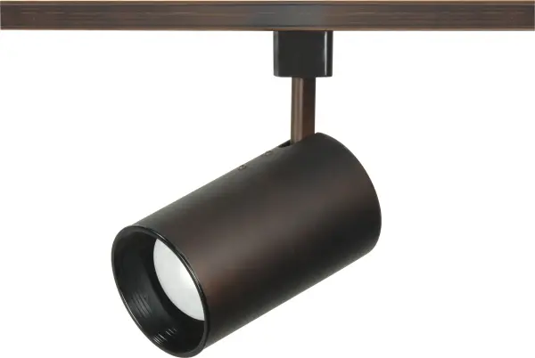 This compact R20 track head offers flexible directional lighting in a warm russet bronze finish. The straight cylinder design provides clean, focused illumination ideal for highlighting artwork, task areas, or architectural features.