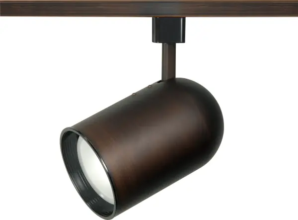 This compact bullet cylinder track head offers flexible directional lighting with a warm russet bronze finish. Ideal for accent lighting artwork, highlighting architectural features, or task lighting in kitchens and offices.
