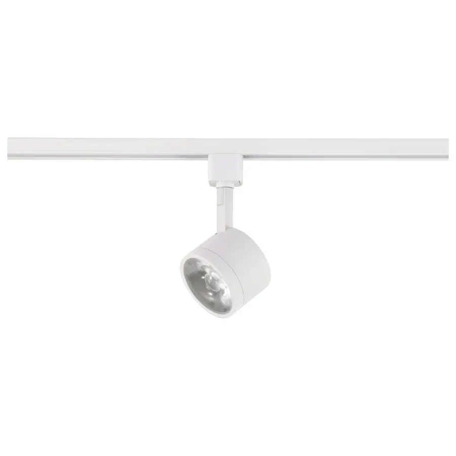 Round LED Track Head in Matte White - Image 2