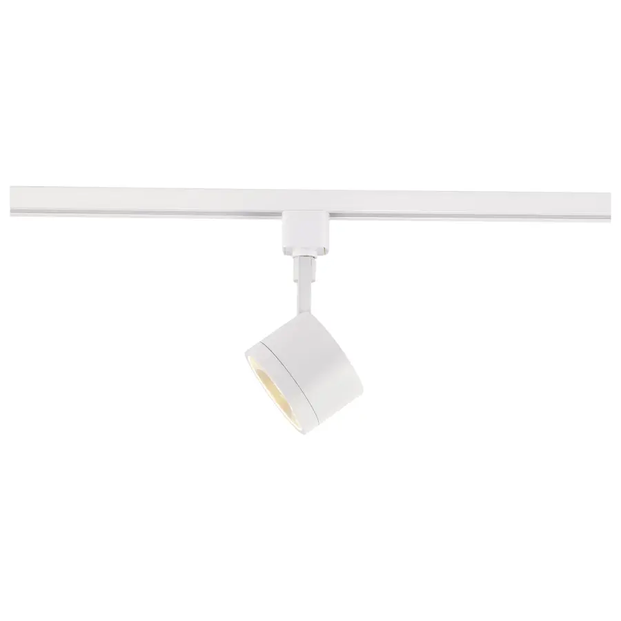 Round LED Track Head in Matte White - Image 4