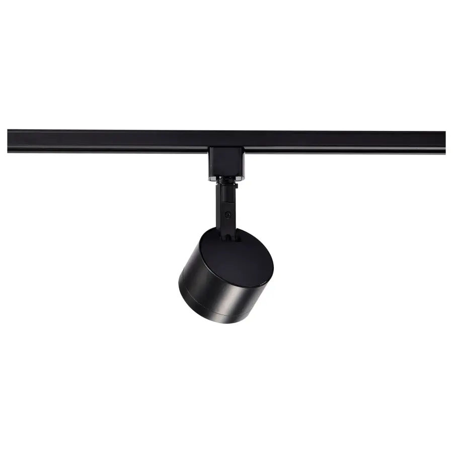 Round LED Track Head - Matte Black - Image 2