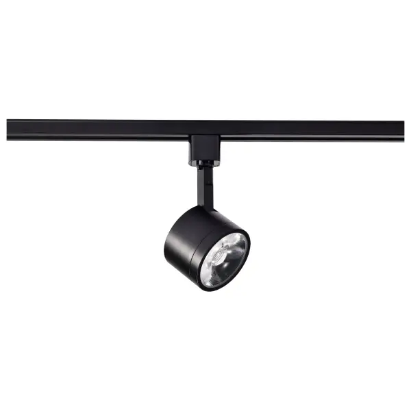 Round LED Track Head - Matte Black - Image 3