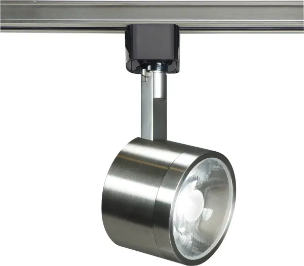 This compact round track head delivers efficient 12W LED lighting with a focused 24-degree beam angle, perfect for accent lighting and task illumination. The brushed nickel finish offers timeless appeal.