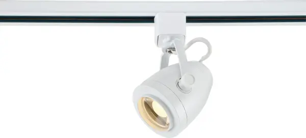 This 12W LED track head delivers precise, warm white illumination with a narrow 24-degree beam spread, perfect for highlighting artwork, architectural features, or retail displays. The sleek white finish and pinch-back design offer easy installation and adjustment.