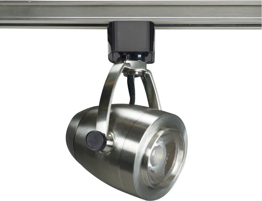 12W LED Pinch Back Track Head in Brushed Nickel - Image 1