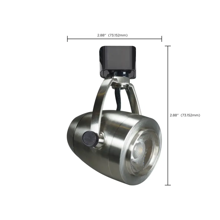 12W LED Pinch Back Track Head in Brushed Nickel - Image 3