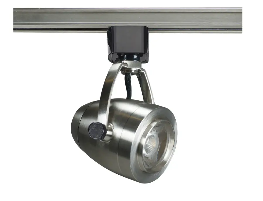 12W LED Pinch Back Track Head in Brushed Nickel - Image 1