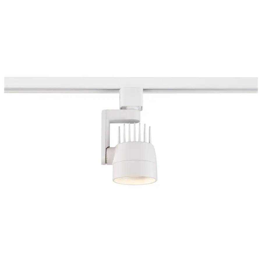 12W LED Angle Arm Track Head in White - Image 5