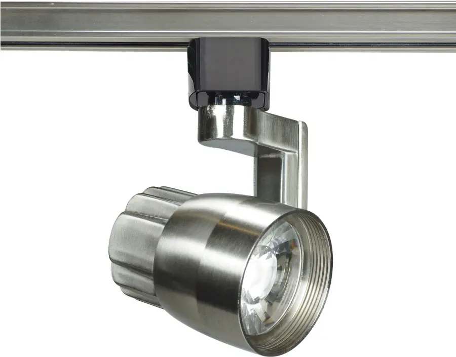 12W LED Angle Arm Track Head in Brushed Nickel - Image 1