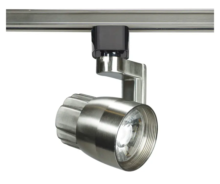 12W LED Angle Arm Track Head in Brushed Nickel - Image 1