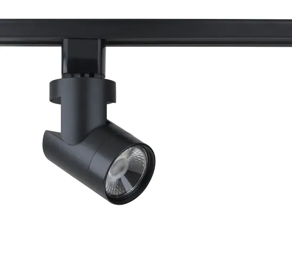 This 12-watt LED barrel track head delivers focused accent lighting with a 24-degree beam spread. Perfect for highlighting artwork, architectural features, or retail displays with warm 3000K light and excellent 90 CRI color rendering.