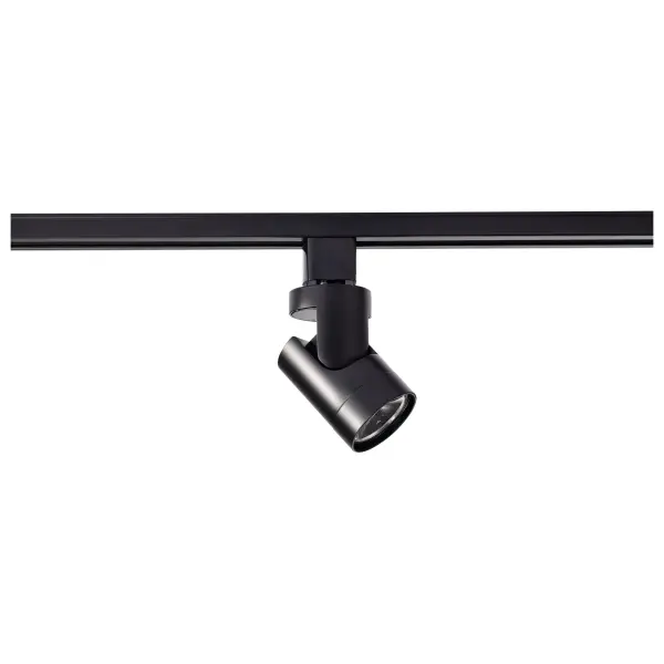 12W LED Barrel Track Head in Black - Image 5