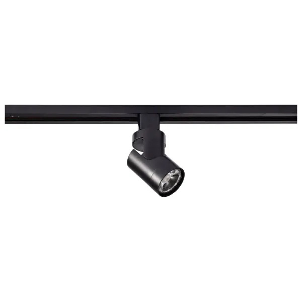 12W LED Barrel Track Head in Black - Image 6