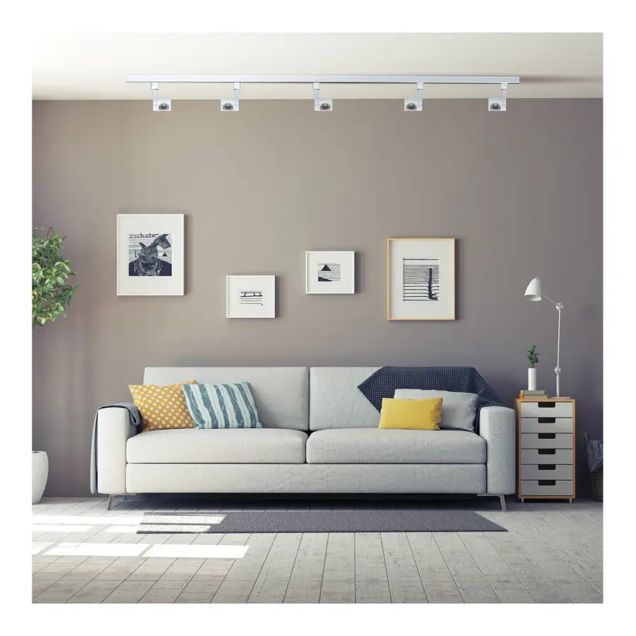 12W LED Pipe Track Head in Brushed Nickel - Image 2
