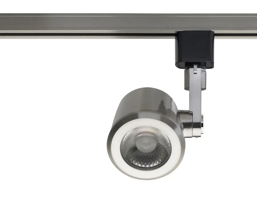 12W LED Taper Back Track Head in Brushed Nickel - Image 1