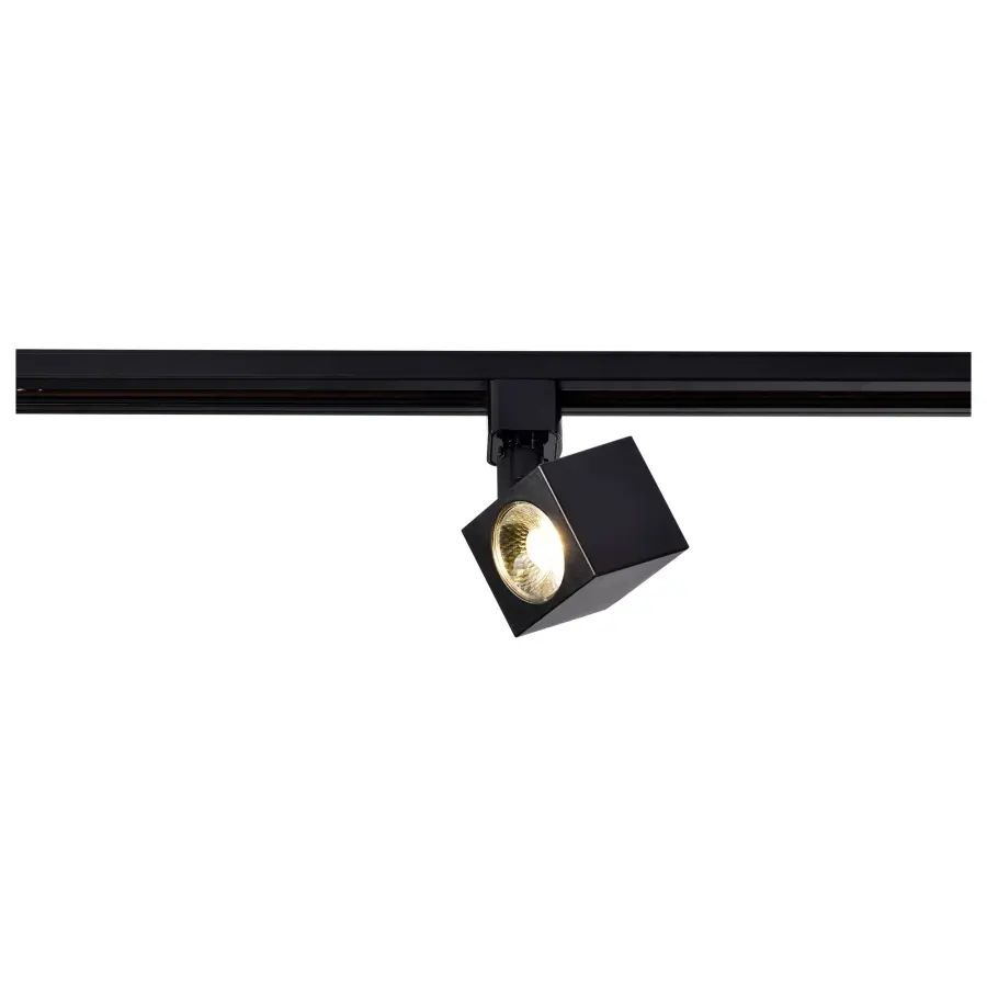 12W LED Square Track Head in Black - Image 3