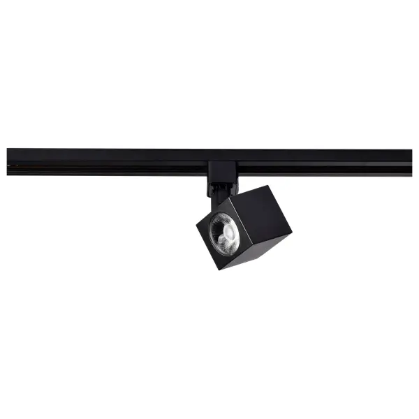 12W LED Square Track Head in Black - Image 4