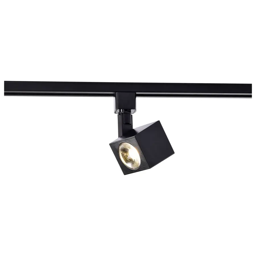 12W LED Square Track Head in Black - Image 5
