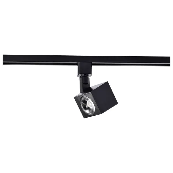 12W LED Square Track Head in Black - Image 6