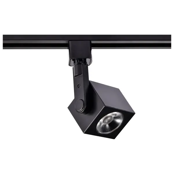 12W LED Square Track Head in Black - Image 7