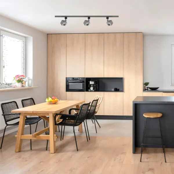 This 12-watt LED track head delivers focused illumination with a 24-degree beam spread, perfect for highlighting artwork, architectural features, or task areas. The brushed nickel finish adds contemporary elegance. - alternate view