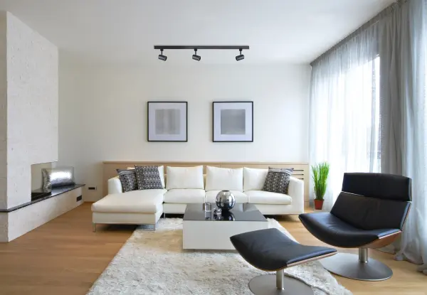 This compact 12W LED track head delivers warm, focused illumination with a 36-degree beam spread. The sleek matte black cylinder design complements modern interiors while providing excellent color rendering for residential and commercial spaces. - alternate view