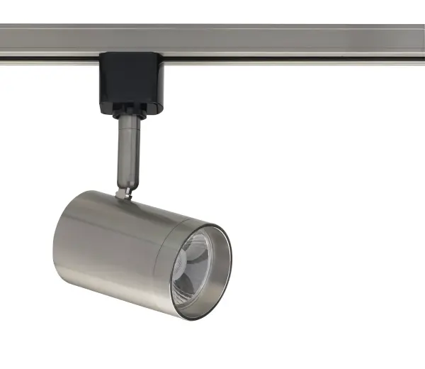 This 12W LED track head combines sleek contemporary design with efficient performance. The brushed nickel finish and small cylinder profile make it ideal for accent lighting in residential and commercial spaces.