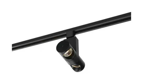 24W LED Track Head - Dual Pipe - Black - Image 4