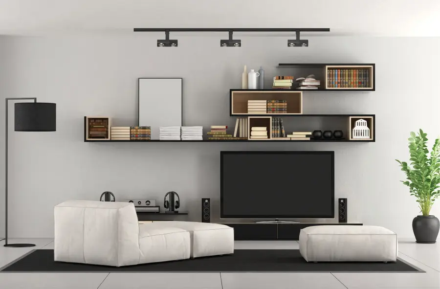 24W LED Track Head - Dual Pipe - Black - Image 6