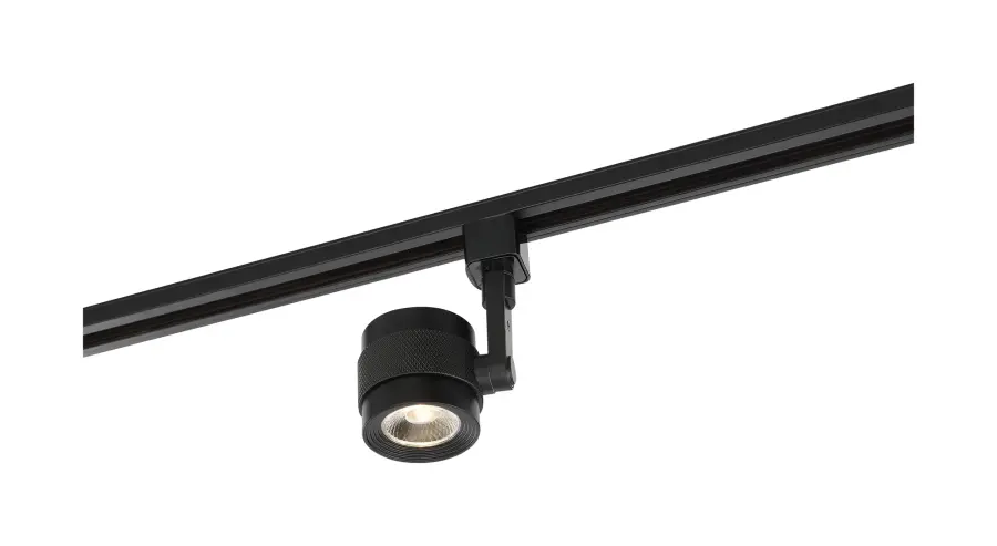 12W LED Piston Track Head in Black - Image 3