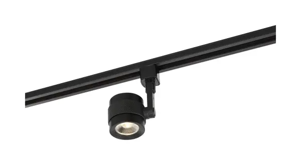 12W LED Piston Track Head in Black - Image 3