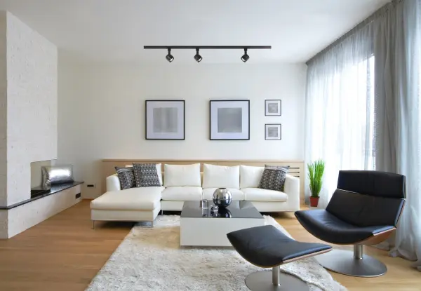 12W LED Piston Track Head in Black - Image 5