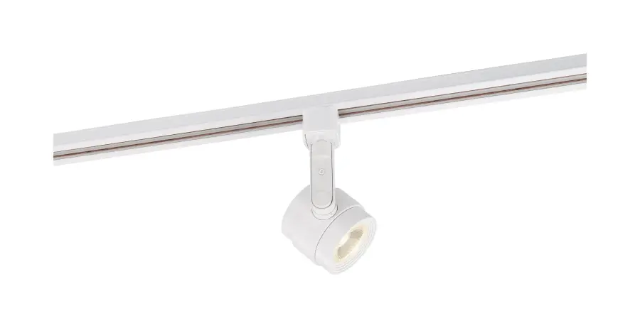 12W LED Piston Track Head in White - Image 1