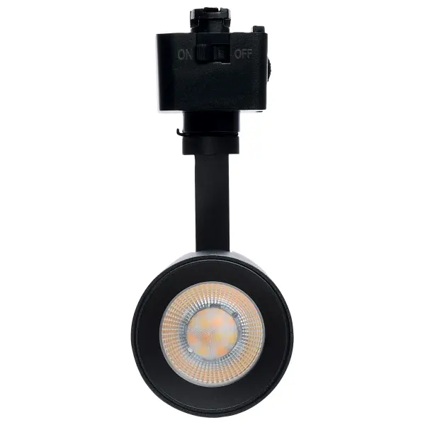 This compact 10-watt LED track head offers exceptional flexibility with 5 selectable color temperatures and compatibility with both single and 2-circuit J-Style track systems. The 48-degree beam spread provides focused task lighting. - alternate view