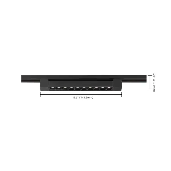 1-Foot LED Track Light Bar in Black - Image 6