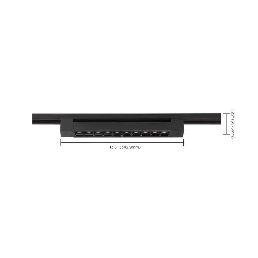 1-Foot LED Track Light Bar in Black - Image 6